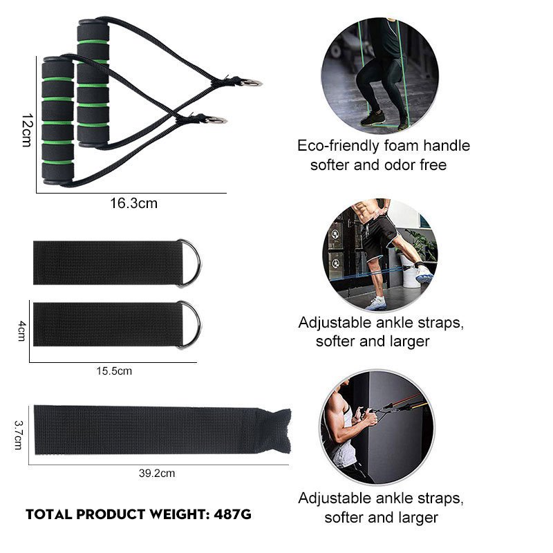 Pull Rope Elastic Rope Strength Training Set - Image 2