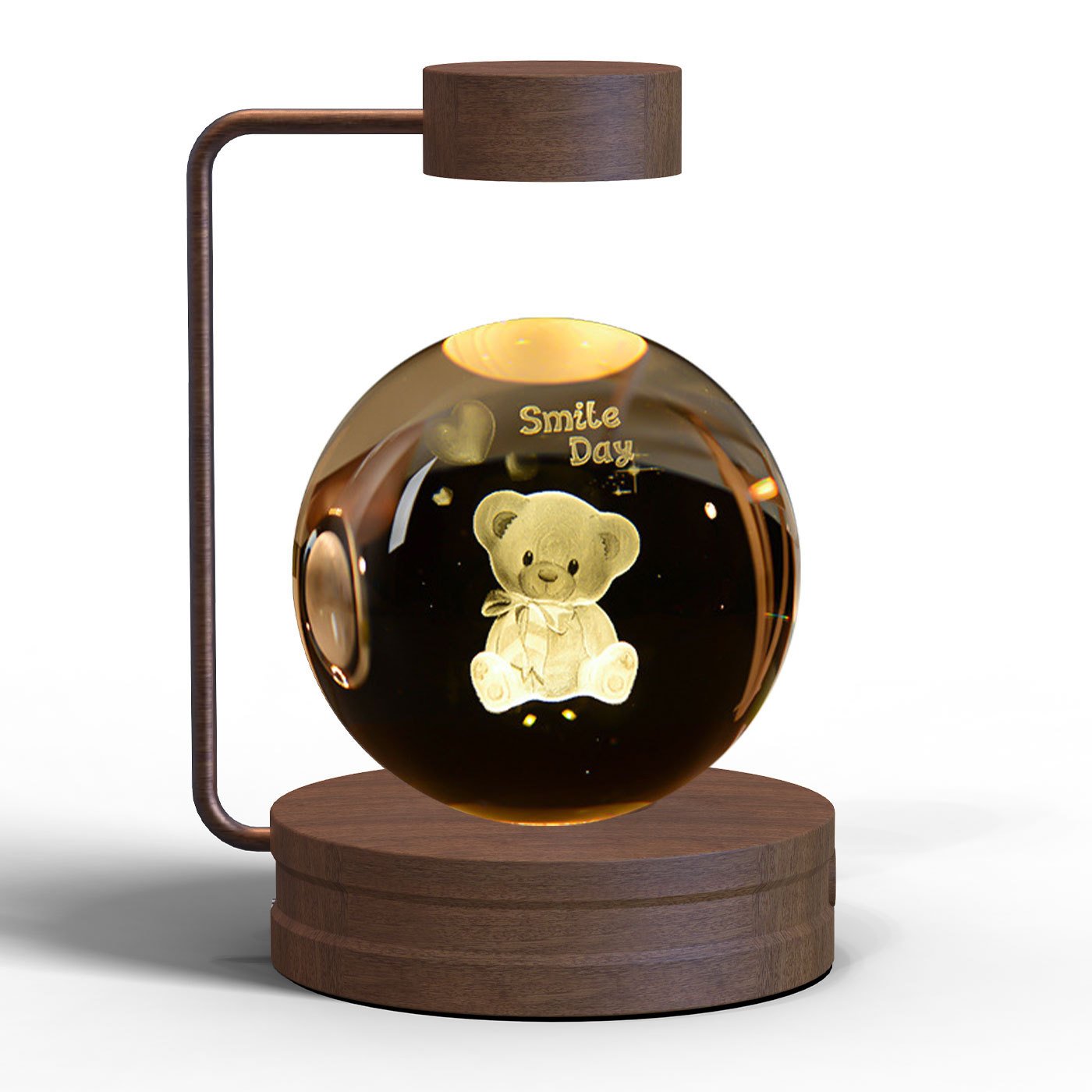 Crystal Ball Cosmic Dinosaur Indoor Night Light USB Power Warm Bedside Light Birthday Gift Night Lamp - Image 4